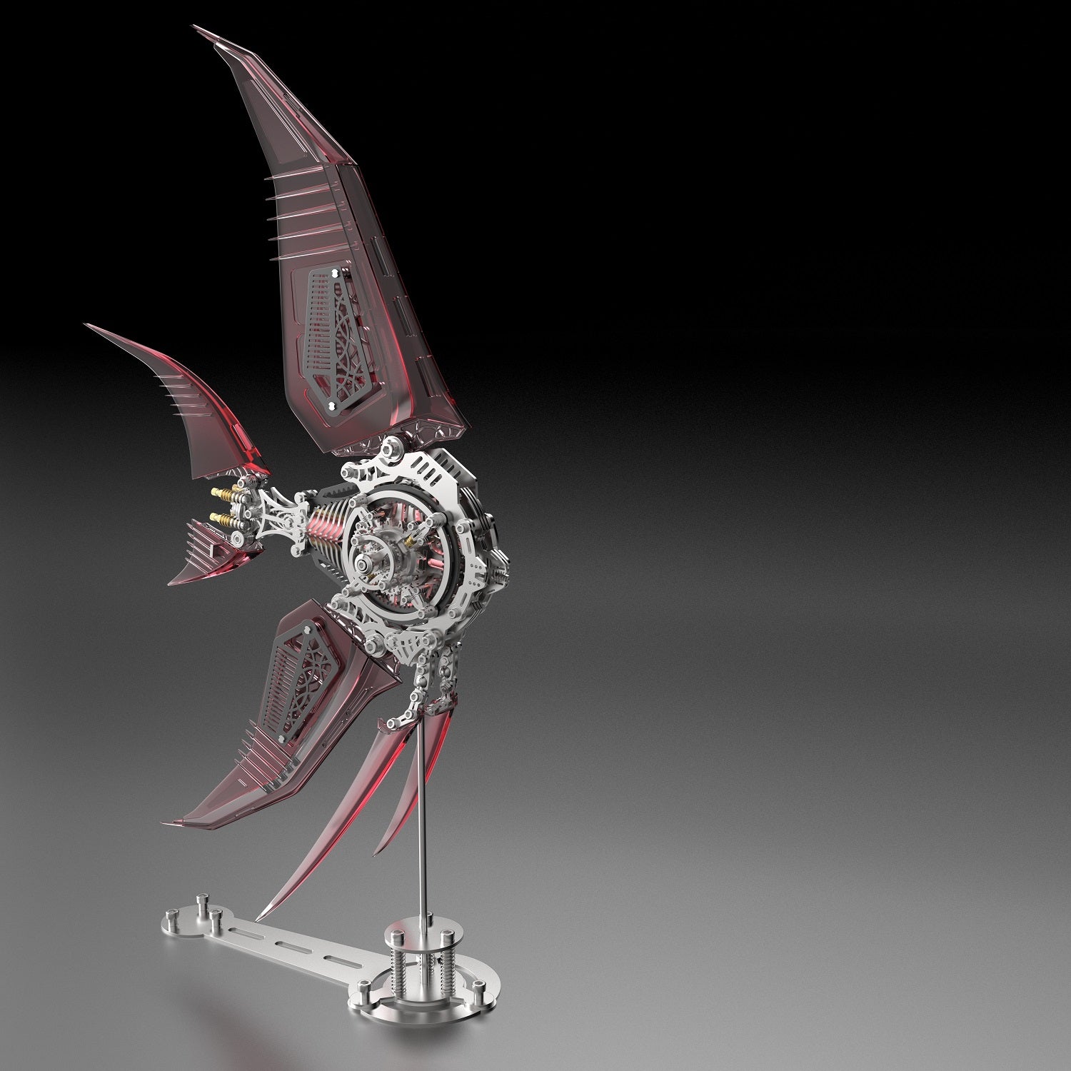 Crimson Apex – CyberWing Mechanical Display Model Kit