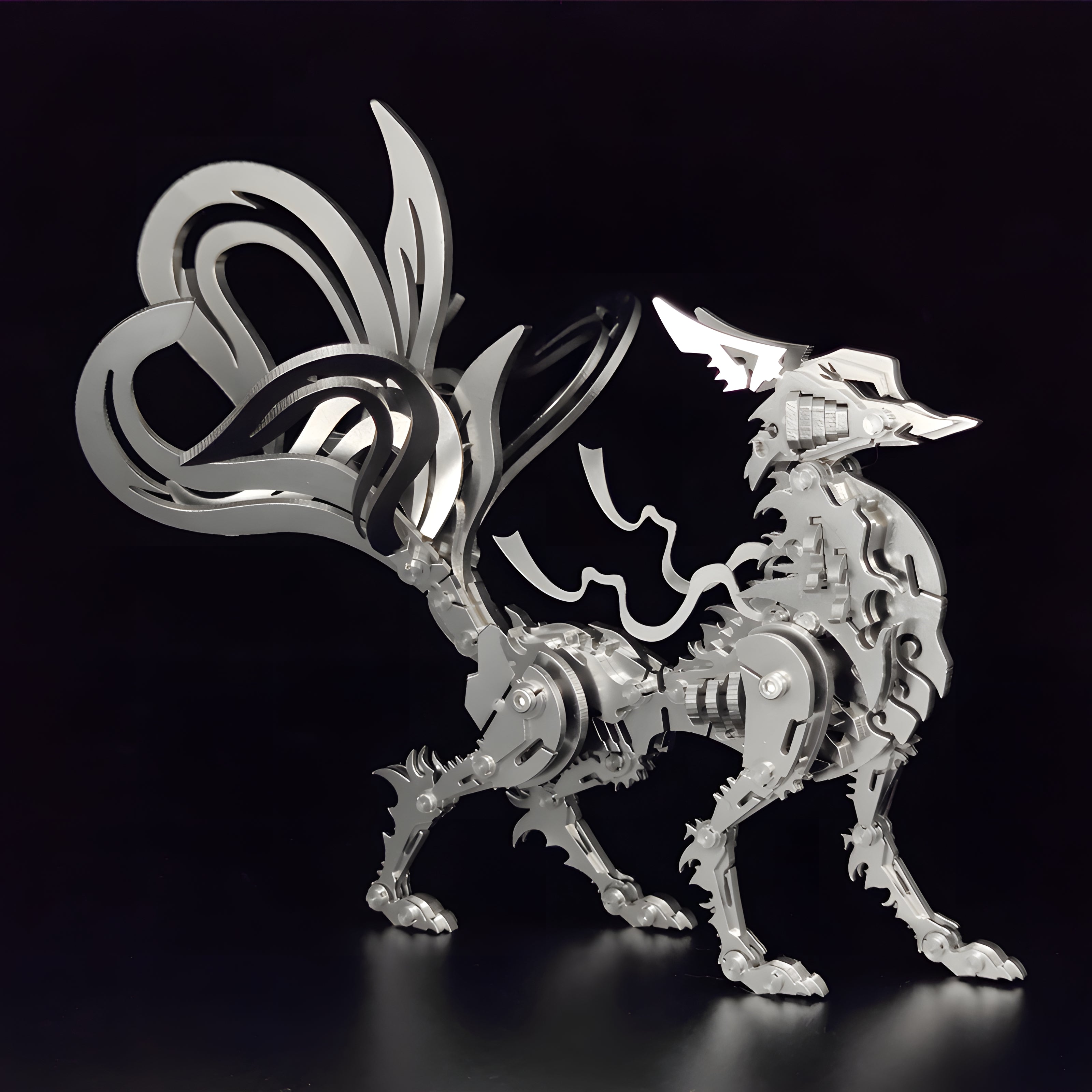 SilverFlare 3D Metal Fox Puzzle Model (Large Edition)