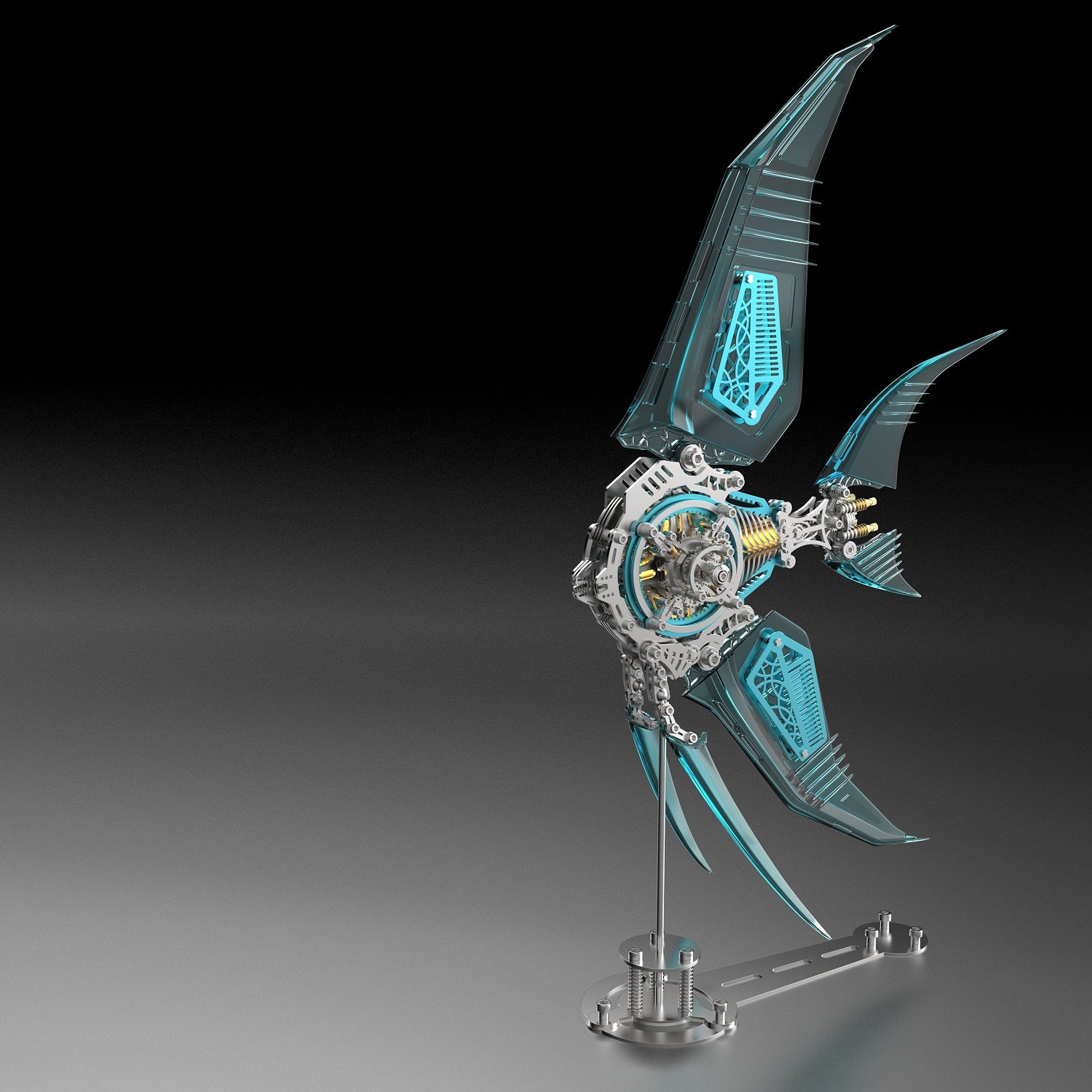 Crimson Apex – CyberWing Mechanical Display Model Kit