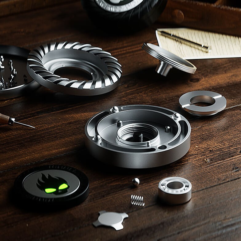 “Lucky Code Winner” Metal Spinner / Gyro Coin