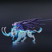 Celestial Frosthorn Winged Beast 3D Metal Assembly Kit