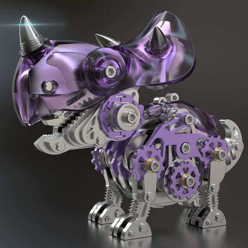 GearHorn™ Mechanical Triceratops 3D Metal Assembly Kit