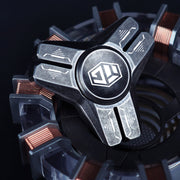 Chrome Tri-Spinner Fidget Spinner
