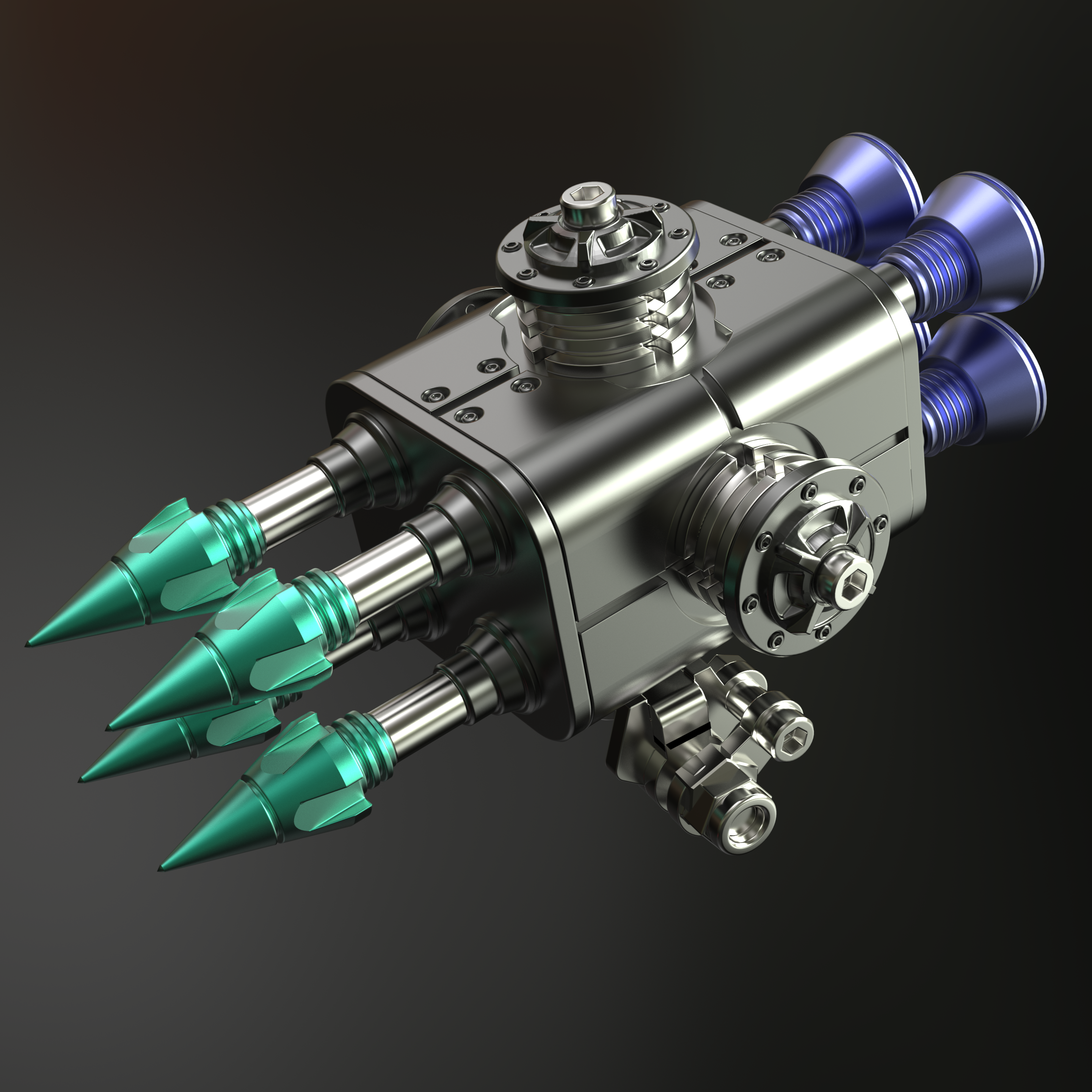 Titan Vanguard – 3D Metal Mech Blaster Assembly Kit