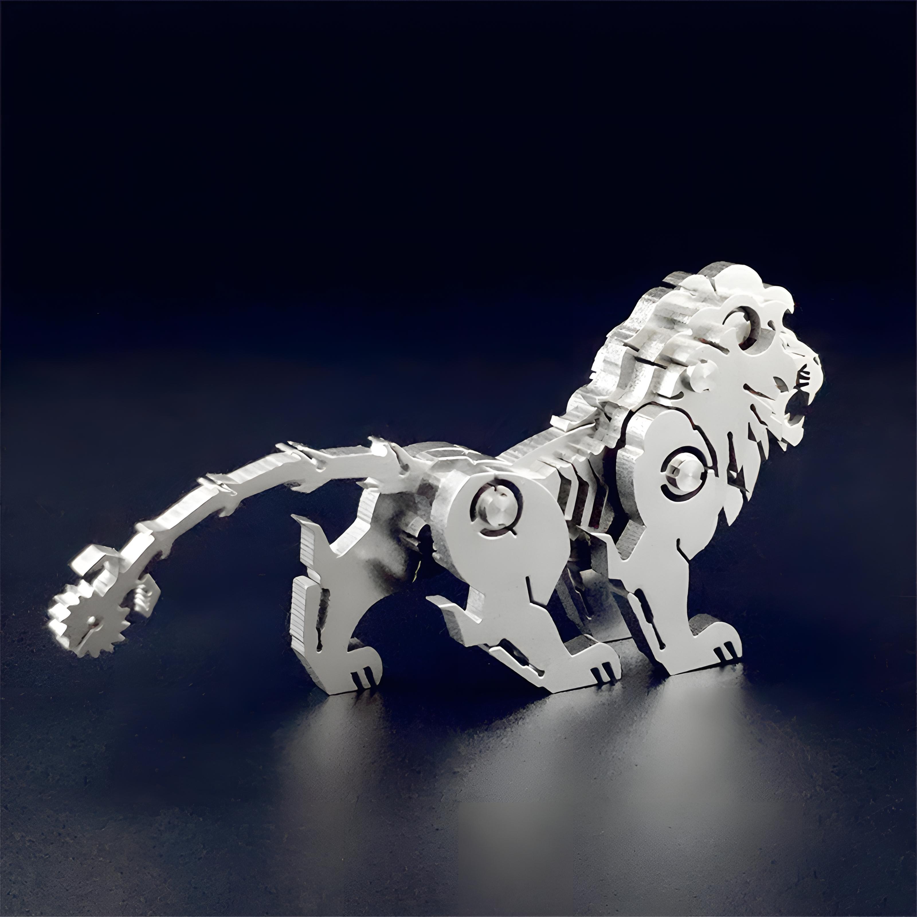 Articulated Lion – DIY 3D Assembly Model