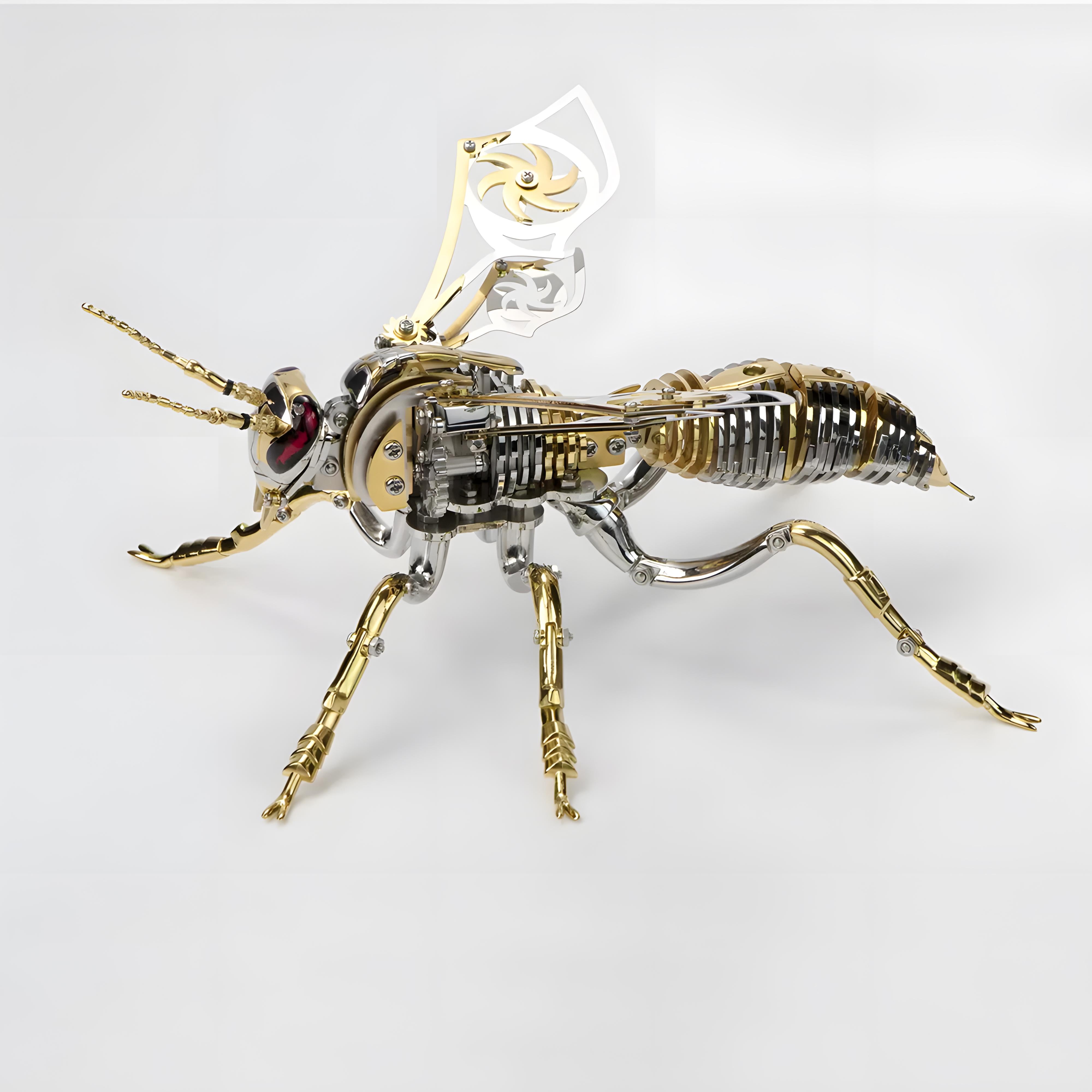 AeroWasp X1 – Steampunk Mecha-Insect-3D Metal Assembling model