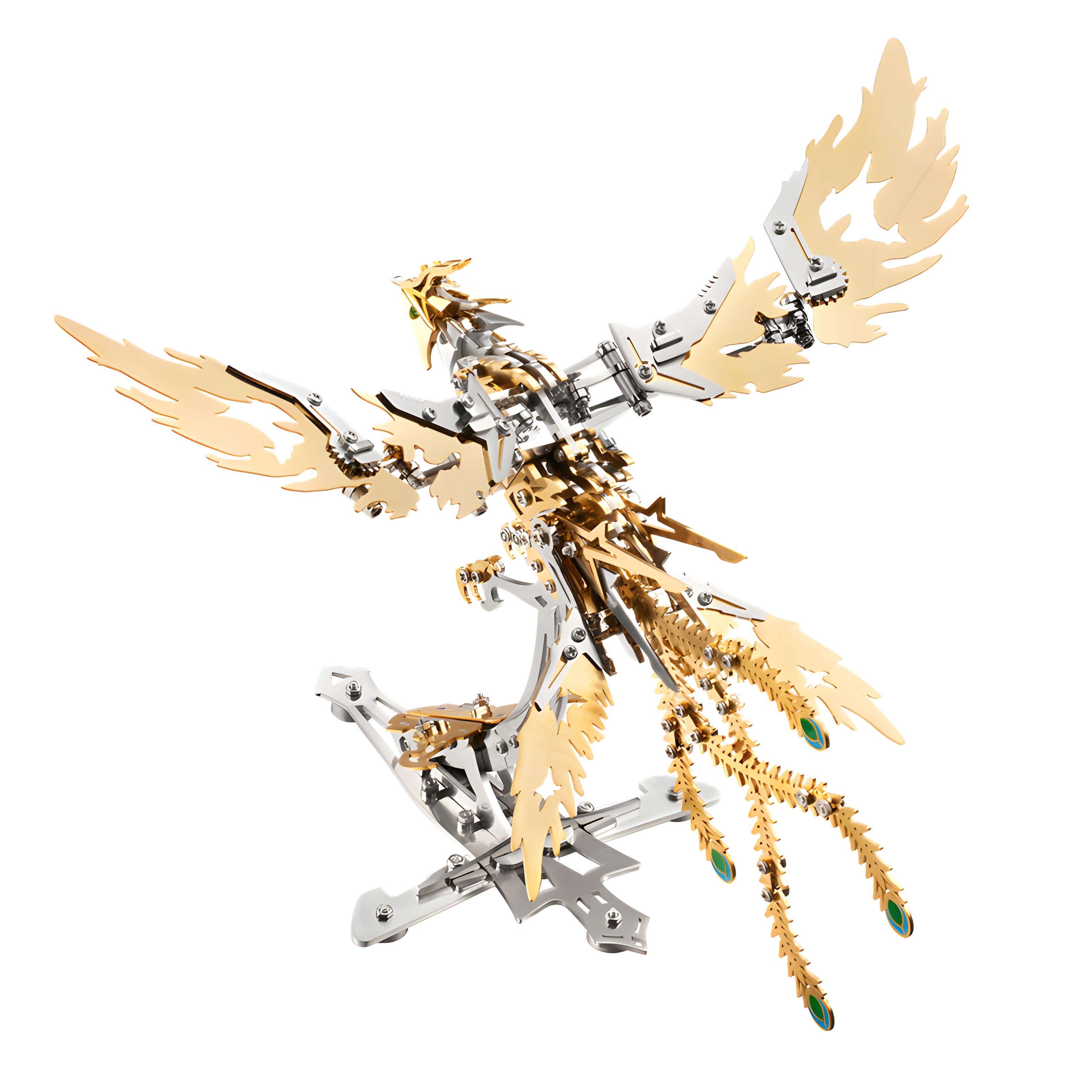 Auric Phoenix  – Articulated Metal Sky-Bird assembling Model