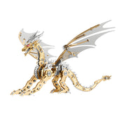 Aurumwyrm / Pterosaur — Articulated Metal Dragon Assembling model