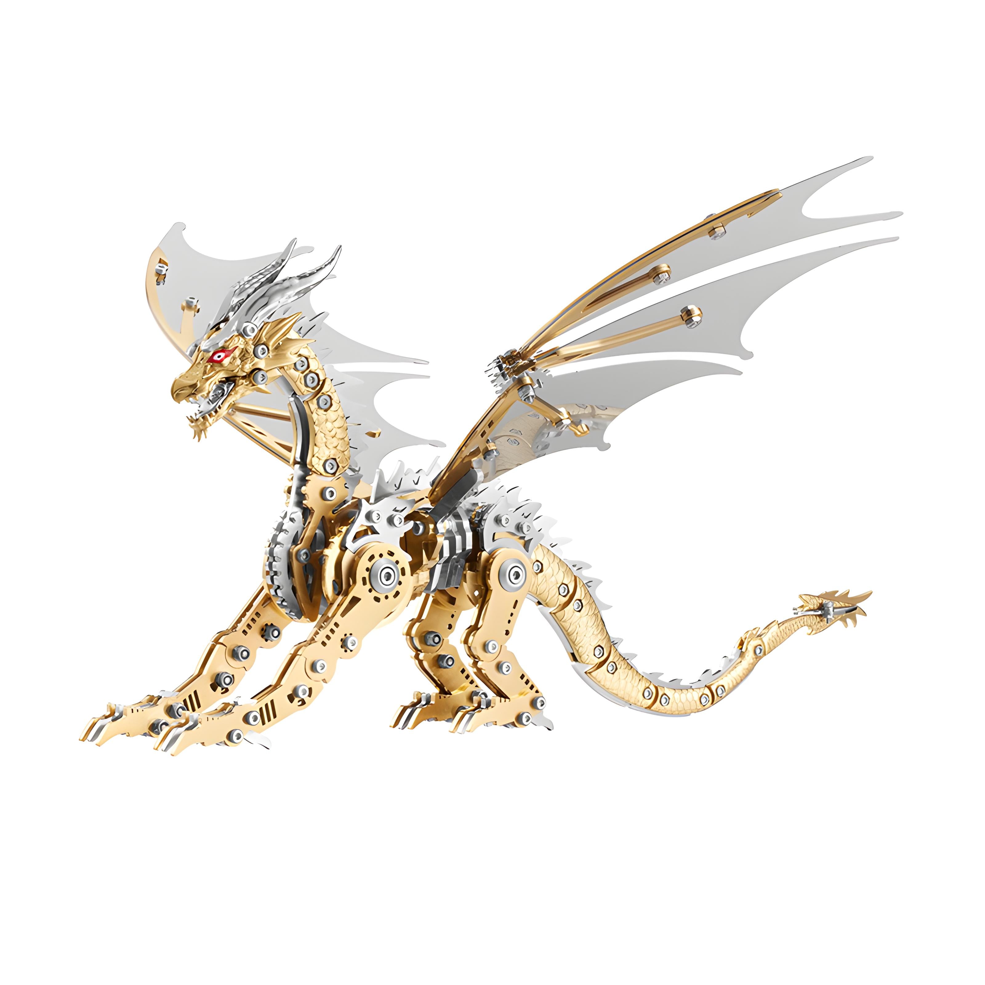Aurumwyrm / Pterosaur — Articulated Metal Dragon Assembling model