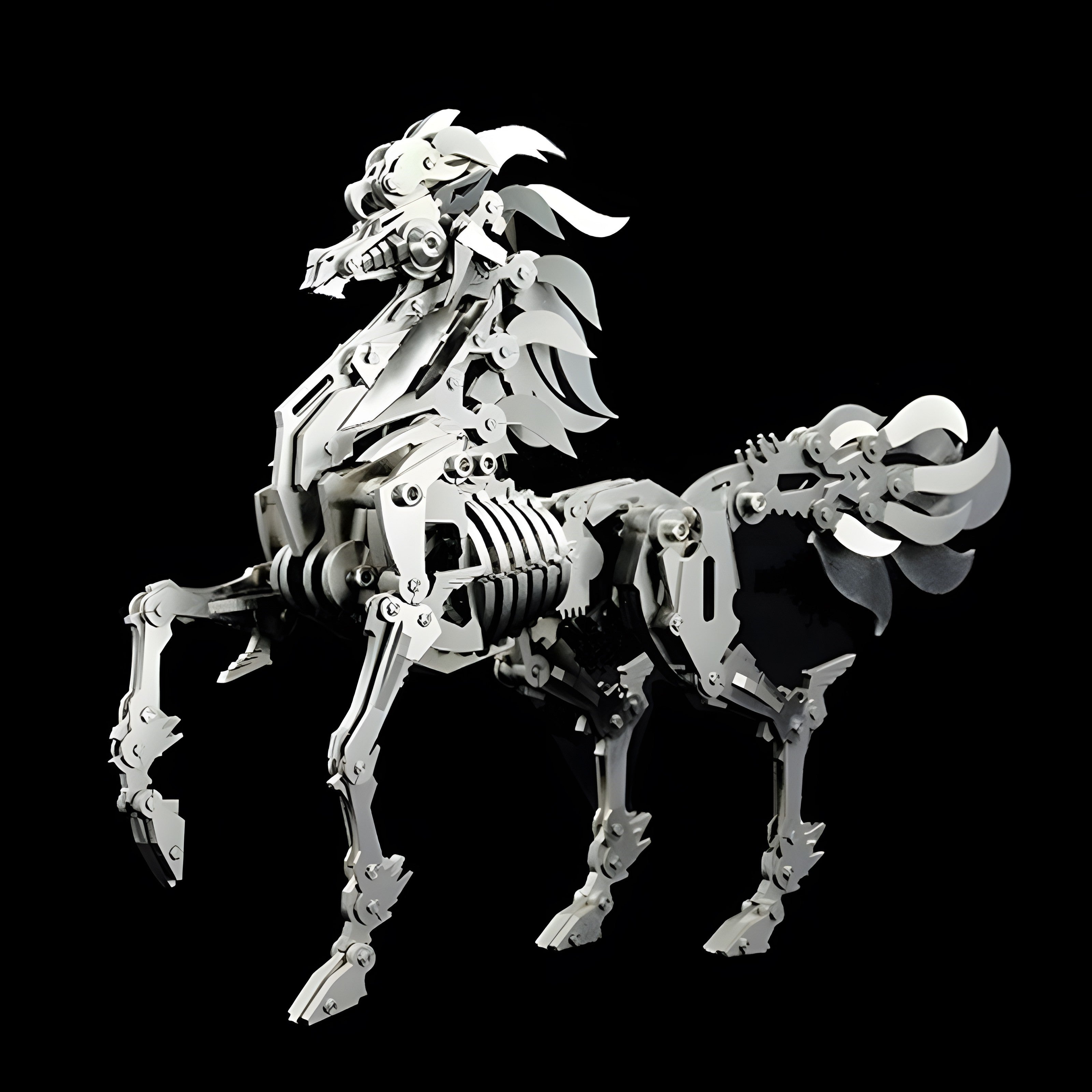 Mechanical Warhorse – Armored Mecha Edition (3D Metal Model Kit)